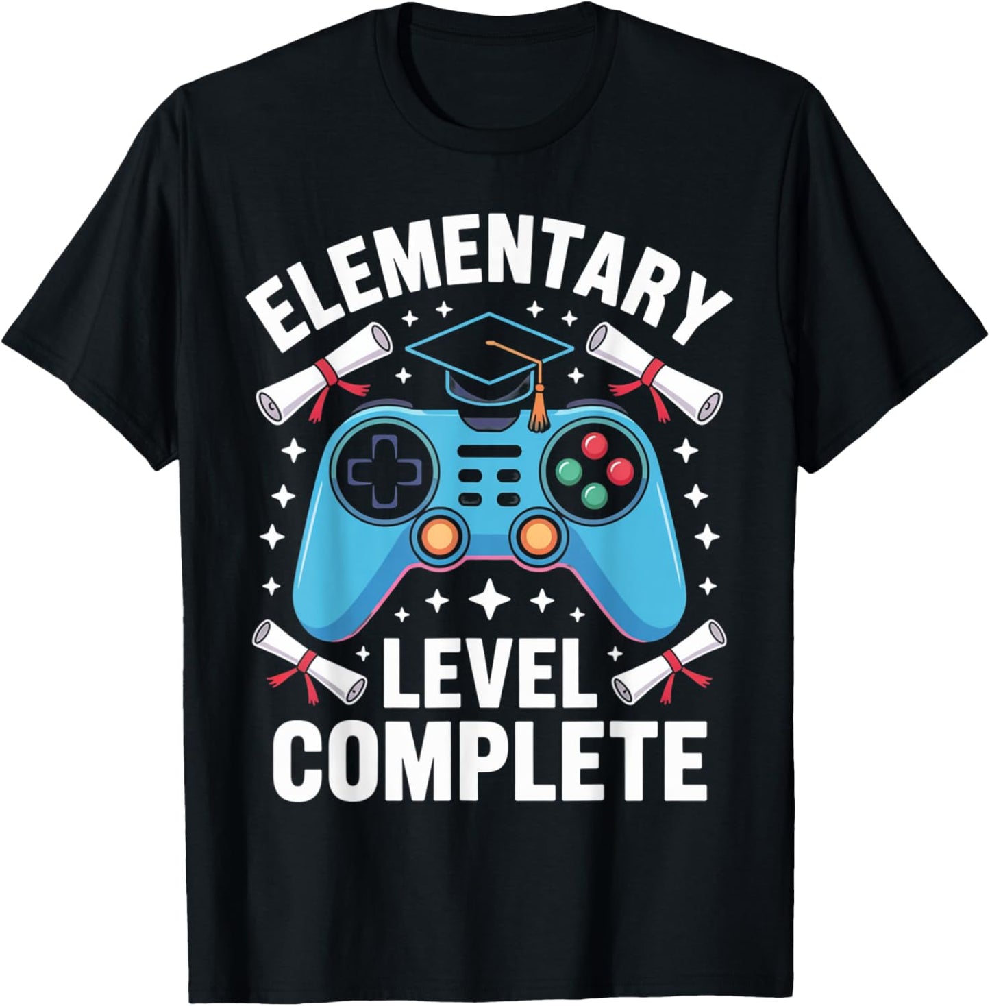 Elementary School Level Complete Funny Gamer Boys Graduation T-Shirt