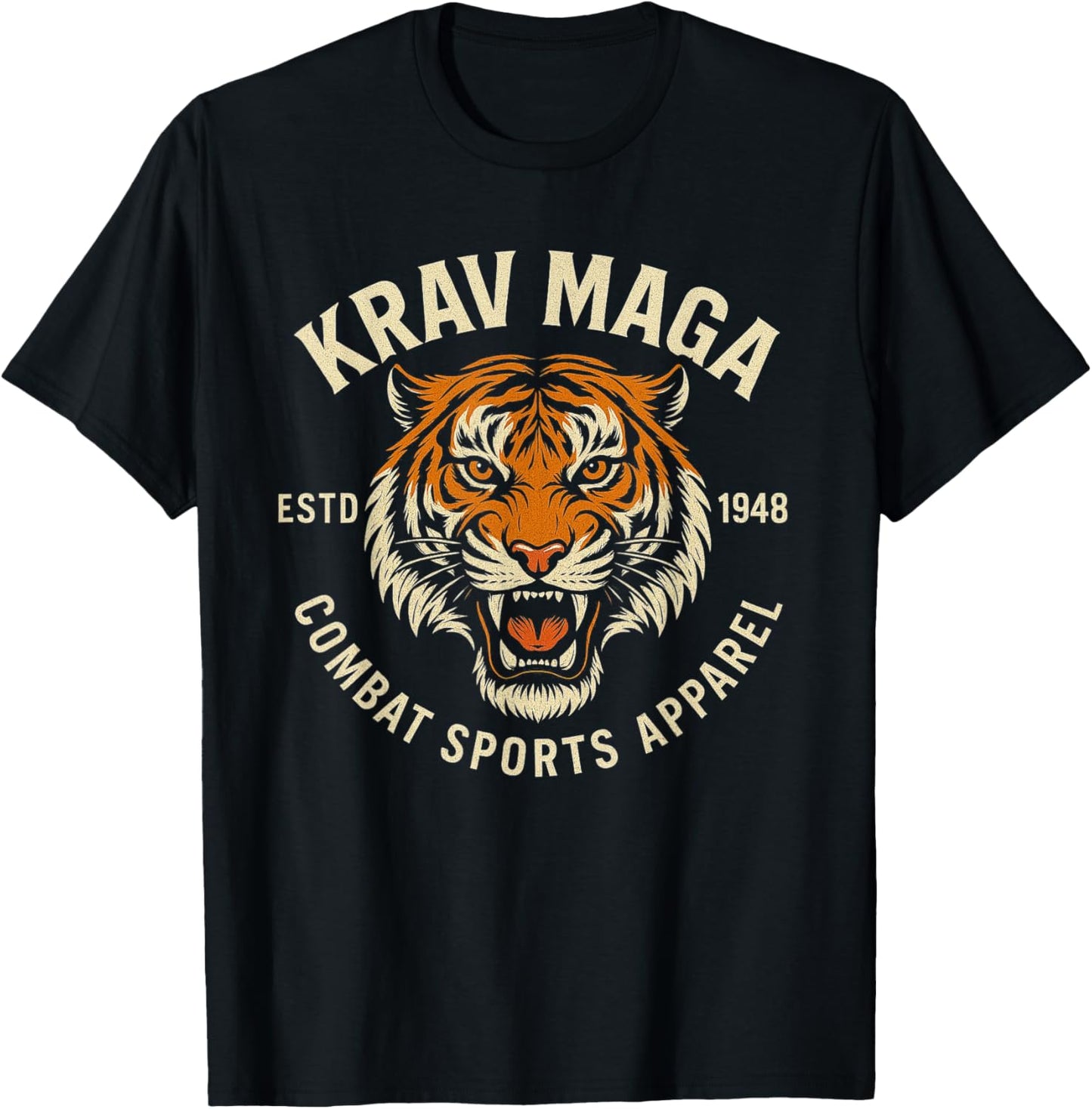 Krav Maga Tiger Combat Sports T-Shirt - Estd 1948