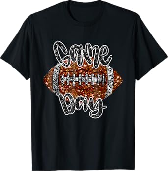 Game Day Football "Bling Bling Graphic" Football Lover T-Shirt