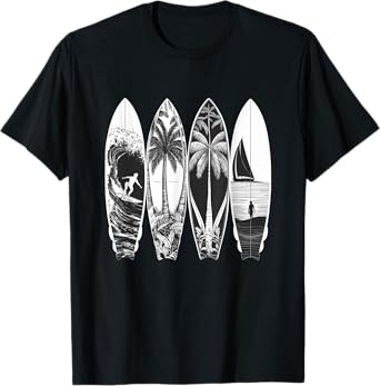 Vintage Surfer Classic Surfing Retro Surfboard Surfboarder T-Shirt