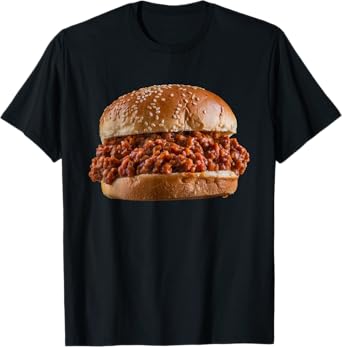Funny Sloppy Joe Sandwich LunchLady Food Halloween Costume T-Shirt