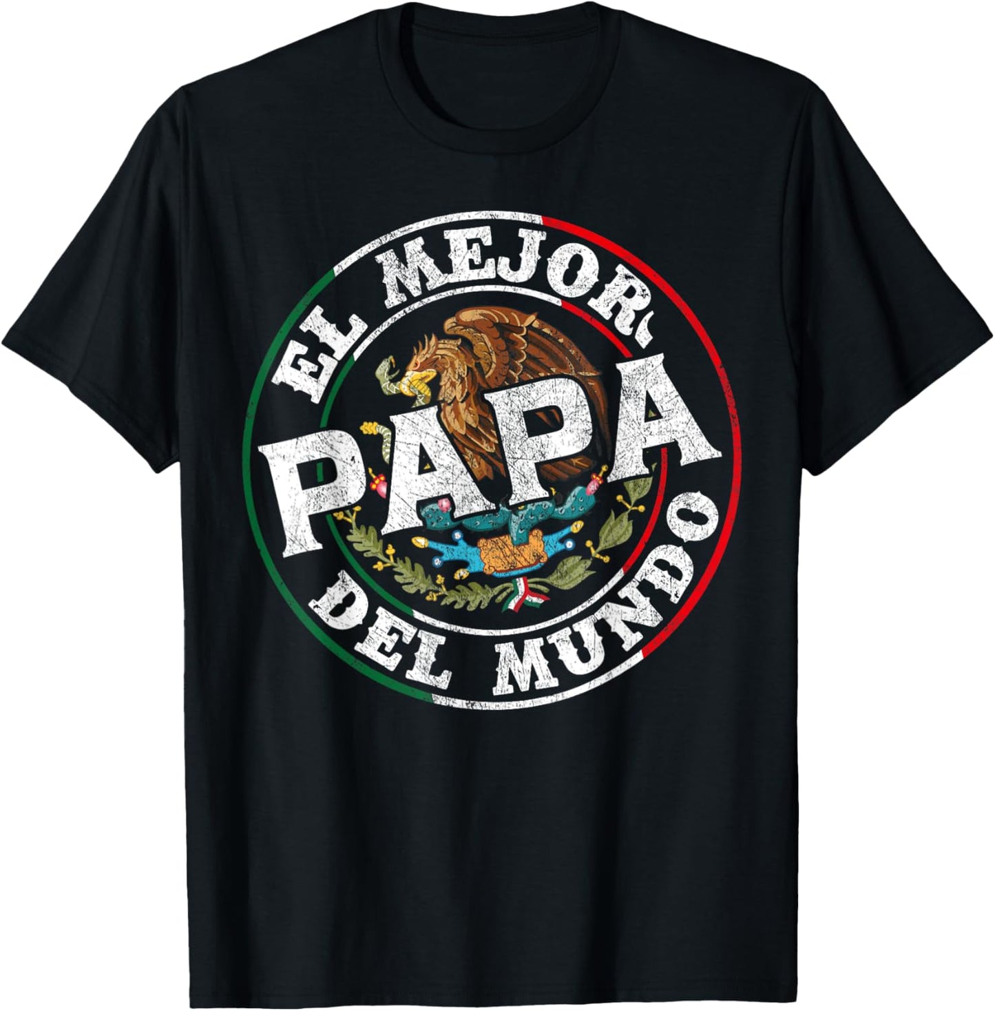 El Mejor Papa Del Mundo Father's Day Funny Dia Del Padre T-Shirt