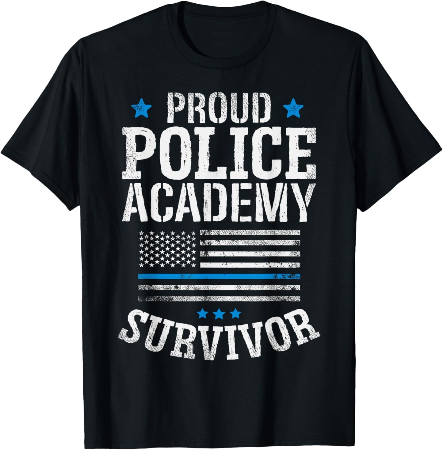 Proud Police Academy Survivor T shirt Funny Graduation Gift T-Shirt