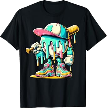 Baseball Lifestyle 101 Apparel Youth Baseball Drip Icecream T-Shirt