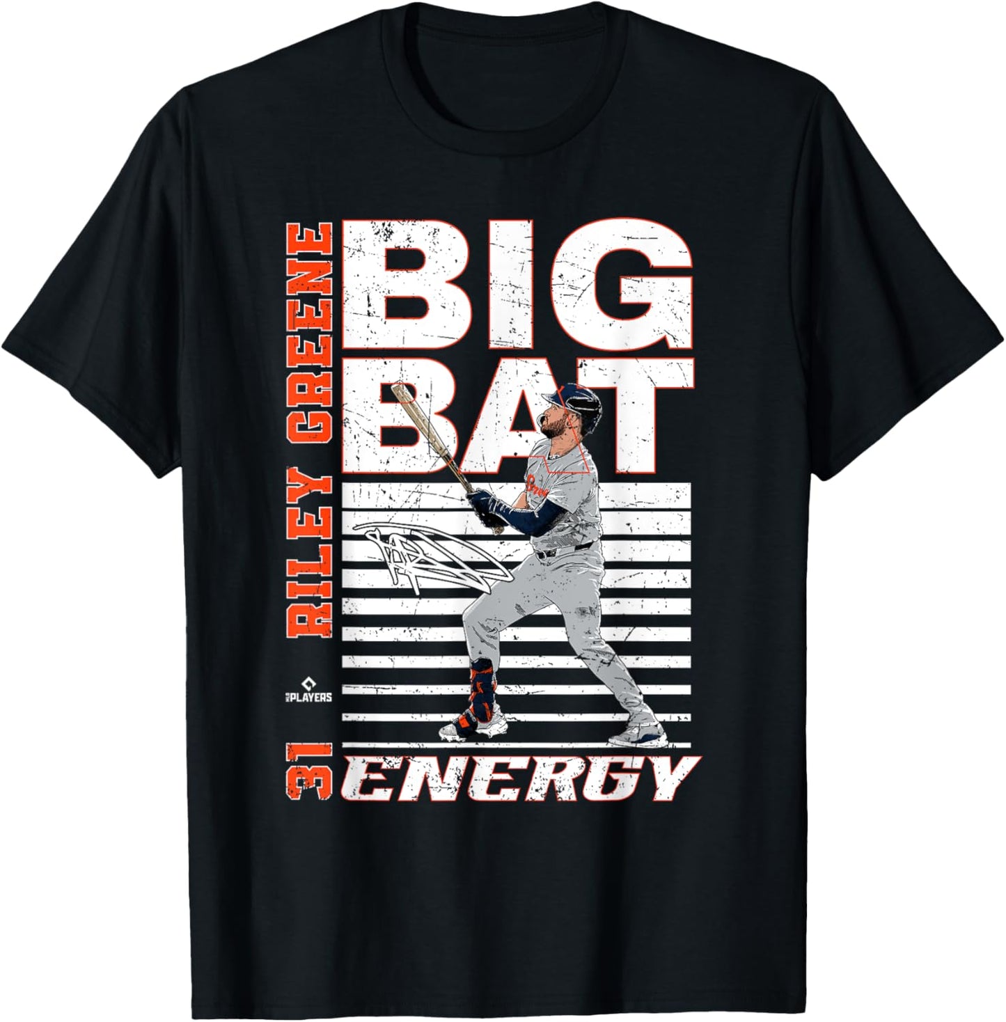 Big Bat Energy Riley Greene Detroit Baseball MLBPA T-Shirt
