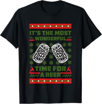 It's The Most Wonderful Time for A Beer Christmas T-Shirt
