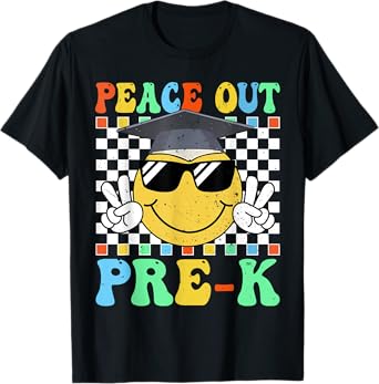 Peace Out Preschool Graduation Pre-K Last Day Of School T-Shirt