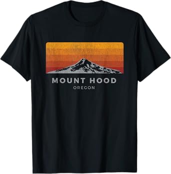 Distressed Mt Hood Oregon Sunrise Shirt