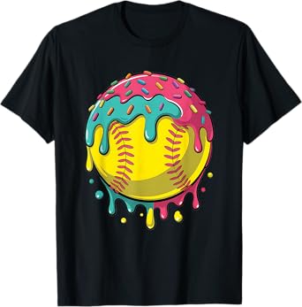 Softball Shirt Teen Girls Softball Stuff Softball Drip Girls T-Shirt