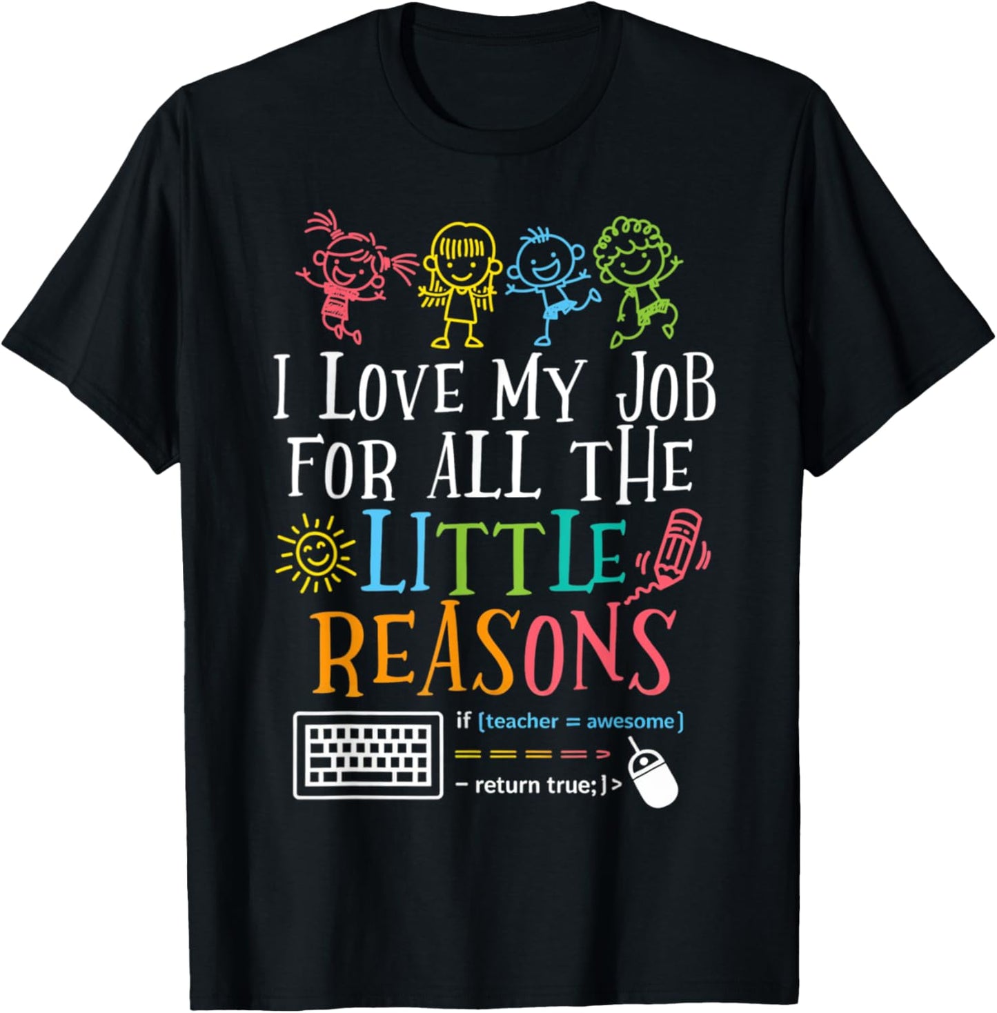 Computer Science Teacher I Love My Job For All The Reasons Tech Education T-shirt by TeeBrew