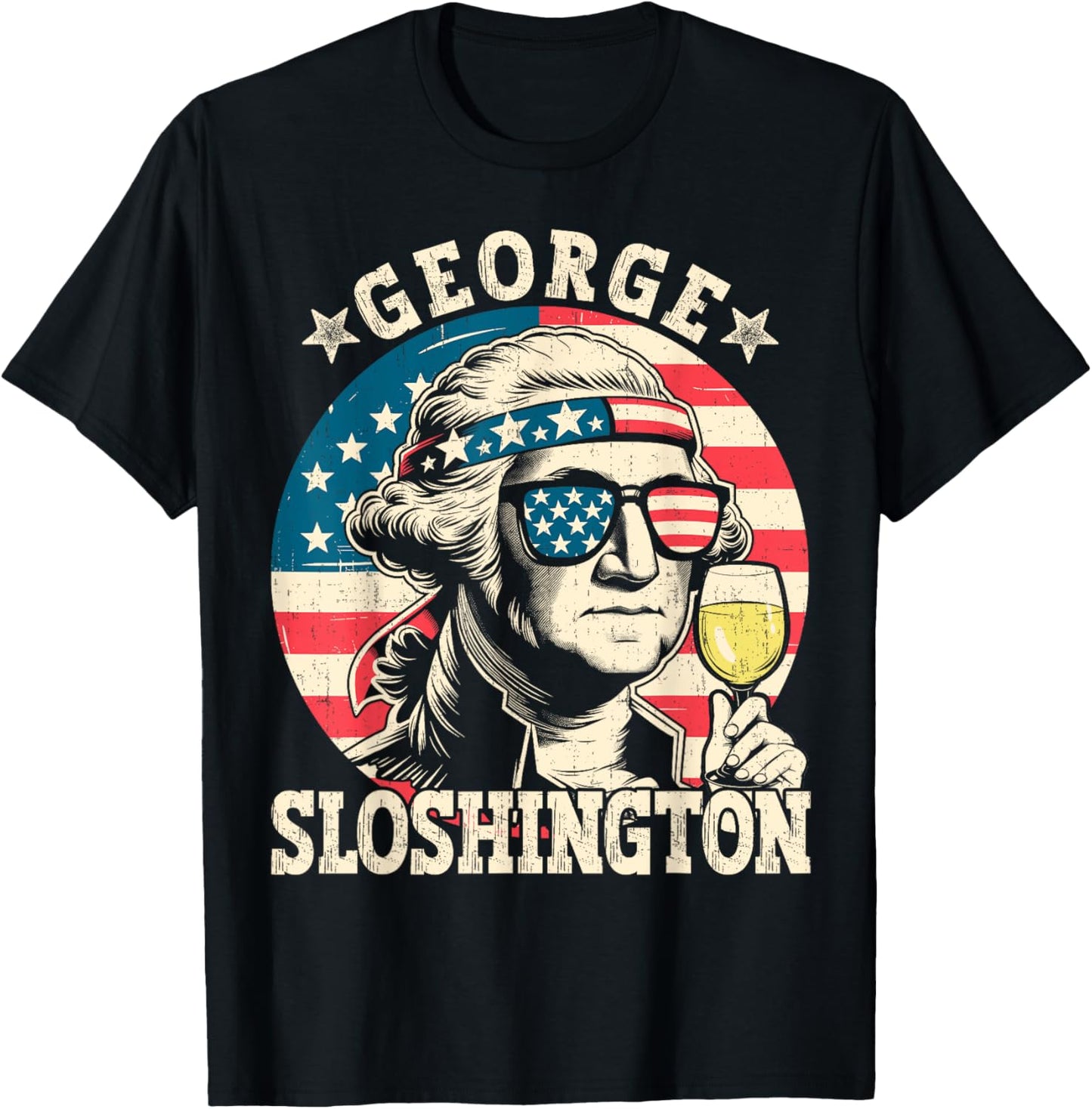 4th Of July George Sloshington Washington Patriot Men Women T-shirt