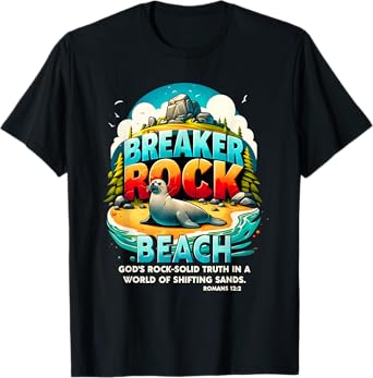 Breaker Rock Beach God's Rock-Solid Truth Christian VBS 2024 T-Shirt