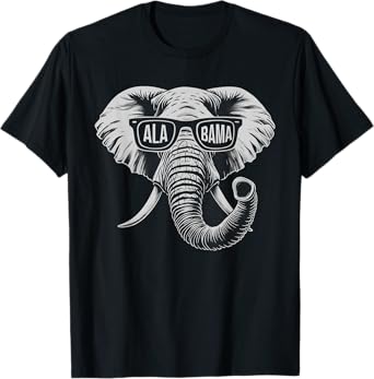 Vintage State Of Alabama Elephant Lovers T-Shirt