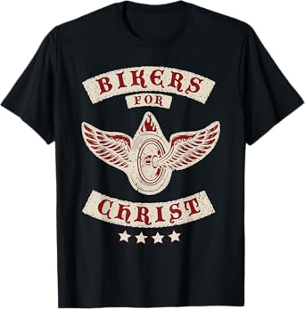 Bikers for Christ Christian Motorcycle Patch Faith T-Shirt