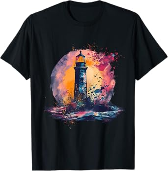 Lighthouse Seaside House Sailing Sea Boating Light House T-Shirt