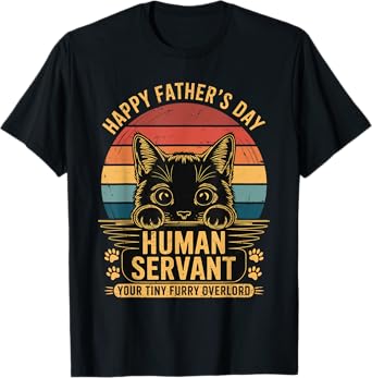 Funny Cat Dad Lover for Men Vintage Father's Day Meow Daddy T-Shirt