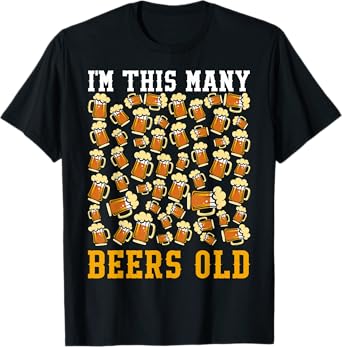 50 Year Old Birthday Gifts for Men Beer 50th Birthday Beer T-Shirt