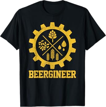Beergineer Homebrew Home Brewing Craft Beer Brewer Gift T-Shirt