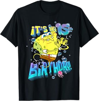 Spongebob It's My 15th Birthday Boy Girl Teen BDay Spongebob T-Shirt