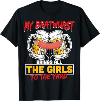 Oktoberfest shirt German My Bratwurst Sausage Beer Party T-Shirt