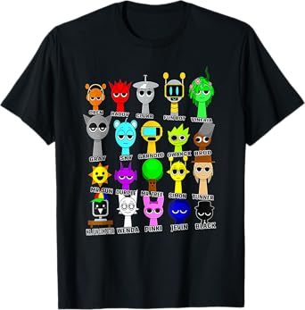 Sprunki Funny Toys For Boys and Girls Birthday Decoration T-Shirt