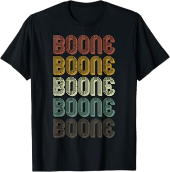 Retro Boone First Name Personalized Boone Groovy Vintage T-Shirt