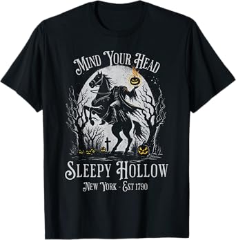Vintage Mind Your Head Sleepy Hollow Headless Horseman T-Shirt
