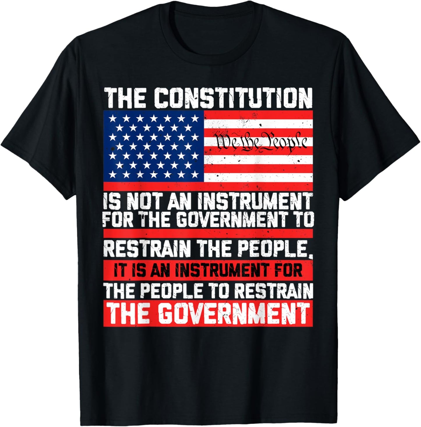 The Constitution Is An Instrument Patriotic American Flag T-shirt