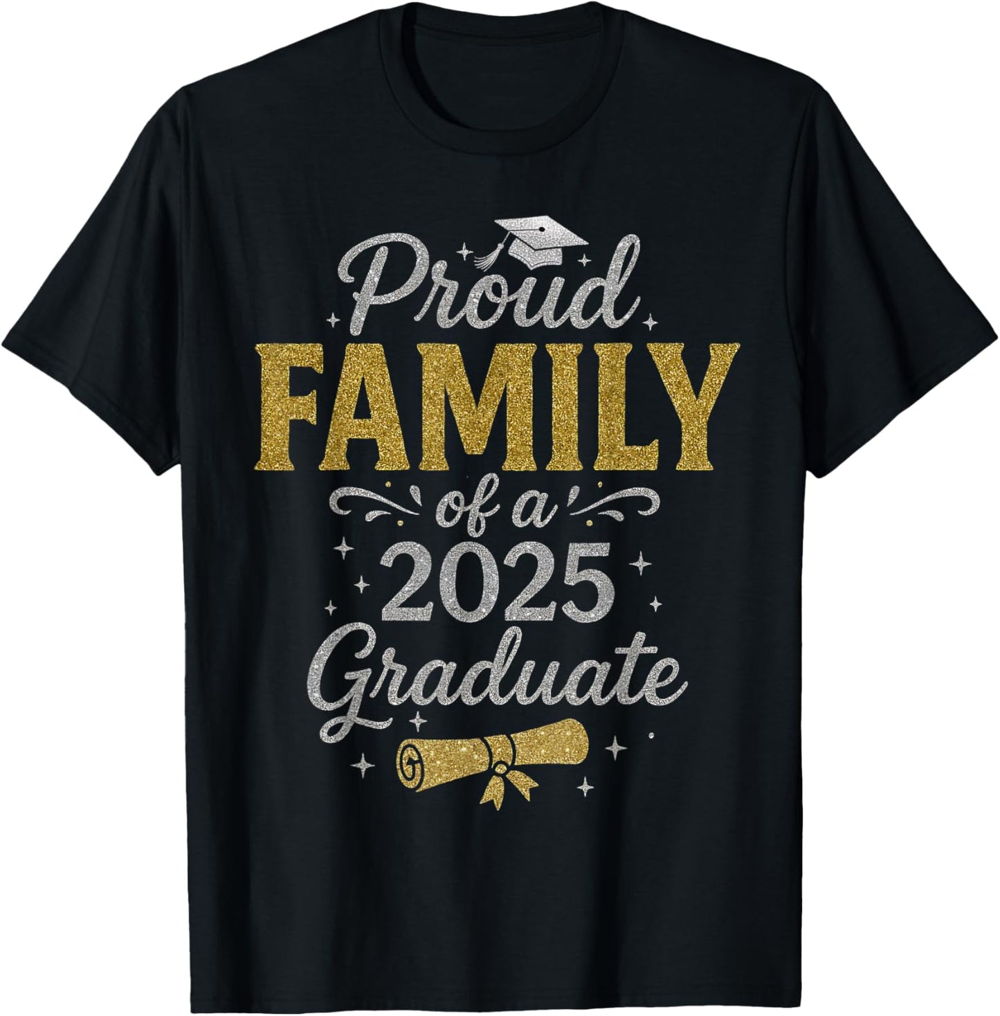 Proud Family of a 2025 Graduate Senior Graduation T-Shirt