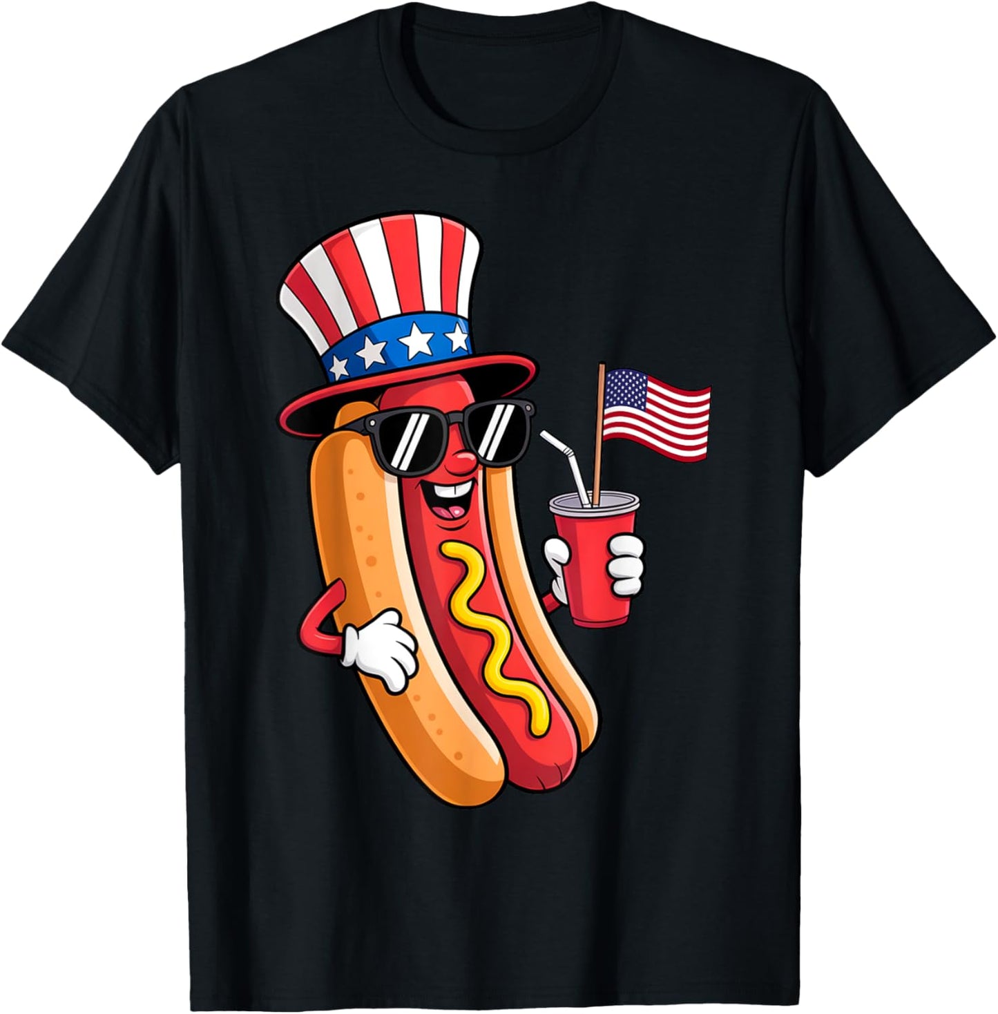 4th Of July Hotdog Party - Patriotic Usa Fun T-shirt