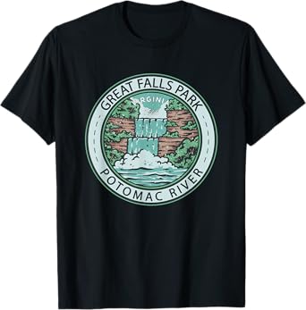 Great Falls Park Virginia Badge Vintage T-Shirt