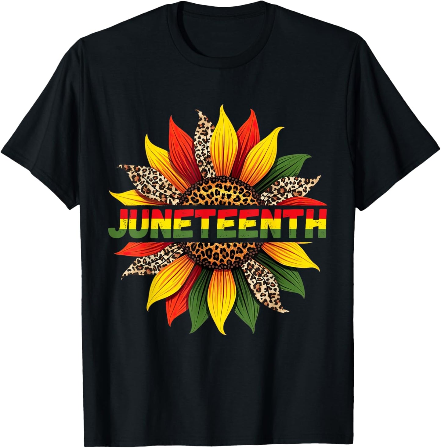 Juneteenth Sunflower Freeish Since 1865 Black Women African T-Shirt