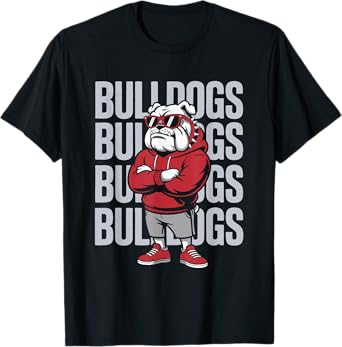 Retro Bulldogs Gift for Men Women Boys Girls Kids T-Shirt