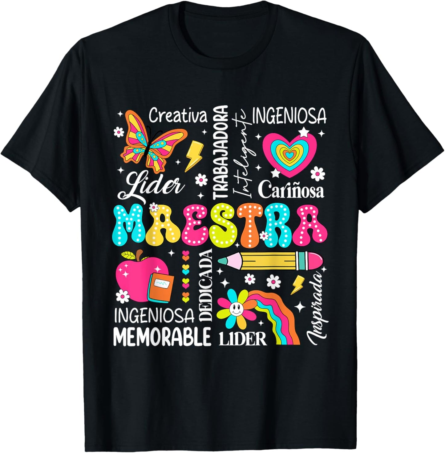 Maestra Spanish Teacher Back To School Maestra De Español T-shirt by TeeBrew