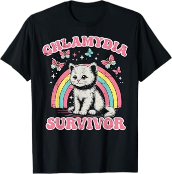 Survivor Cat Funny Cringe Weird Adult Humor Inappropriate T-Shirt