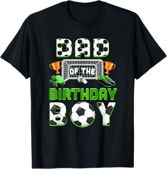Dad Of The Birthday Boy Soccer Family Matching Party T-Shirt
