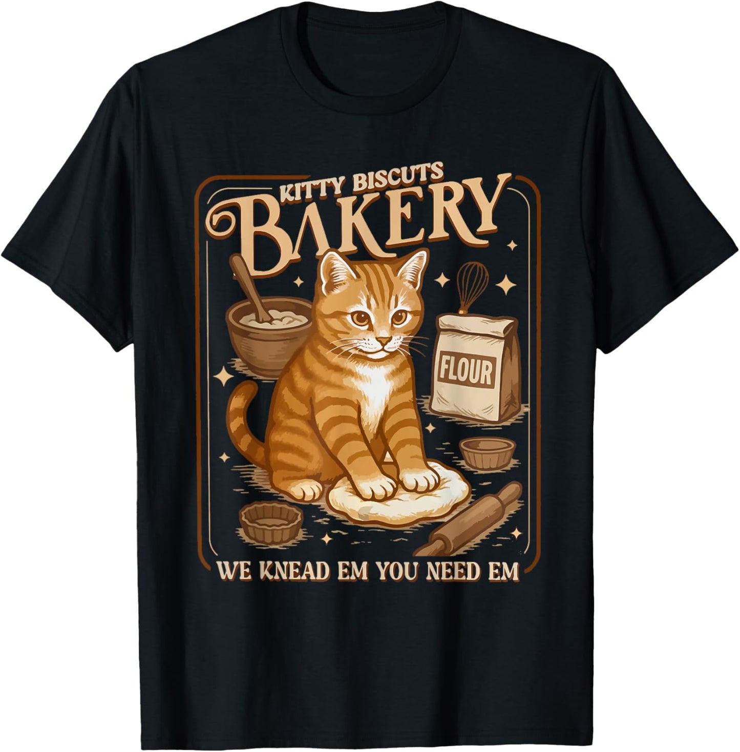 Kitty Biscuits Bakery Funny T-Shirt