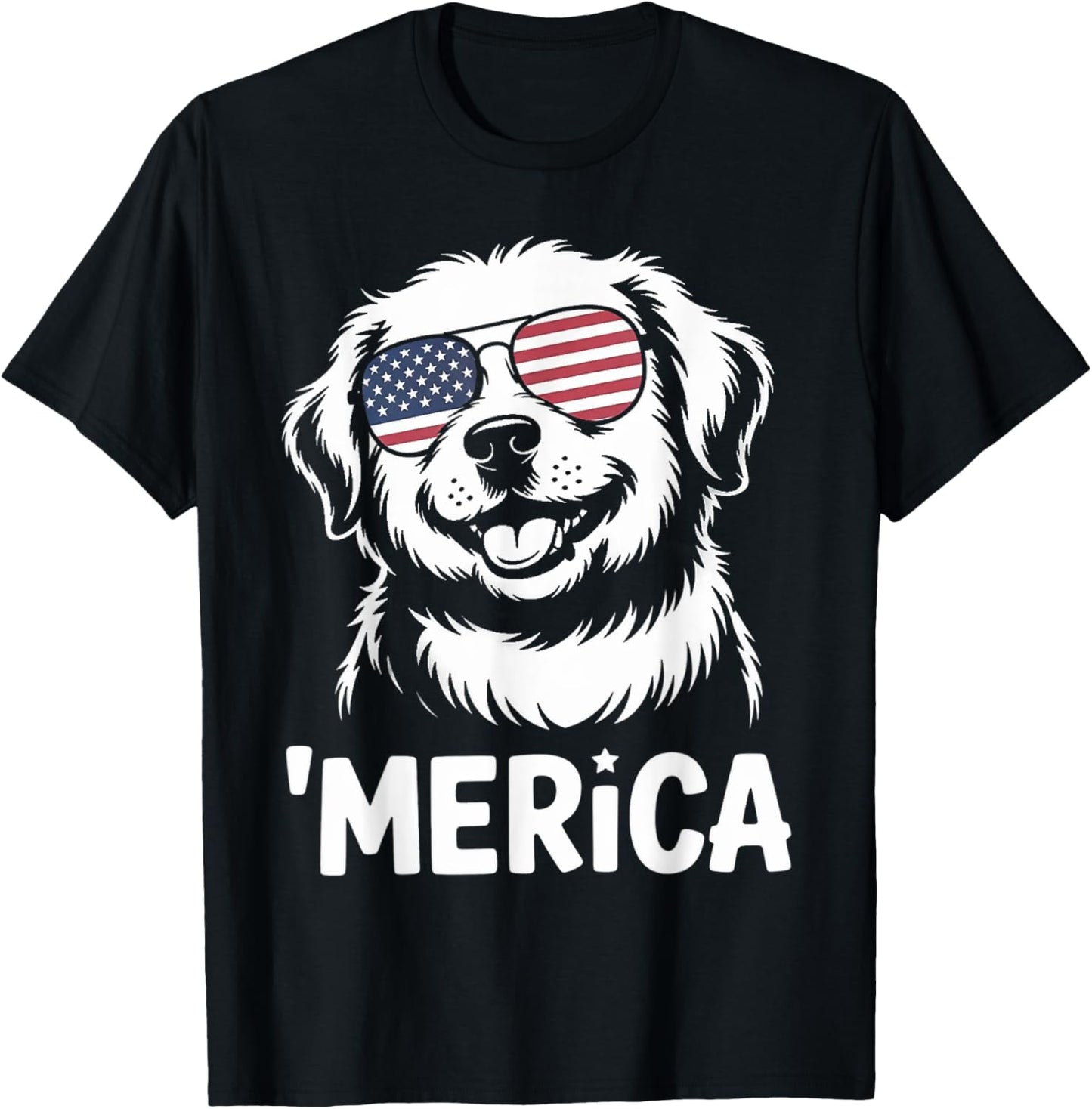 Dog 4th Of July Merica T-shirt