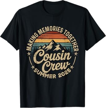 Cousin crew 2025 Summer Vacation Beach Family Trips Matching T-Shirt