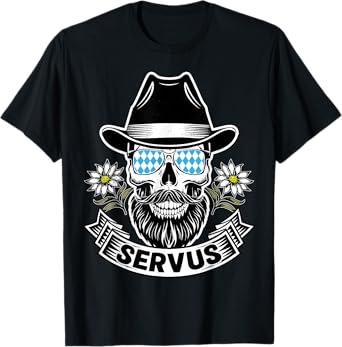 Servus October Celebration Fest Beard Funny Design T-Shirt