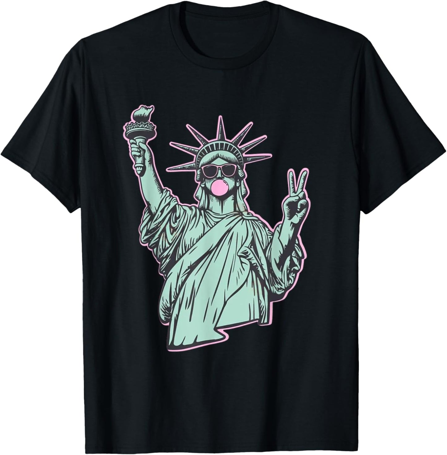Liberty Bubble Gum, 4th Of July Statue Of Liberty T-shirt