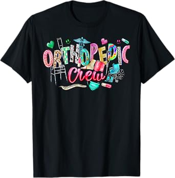 Retro Orthopedic Crew Surgeon Ortho Nurse RN Nursing Student T-Shirt