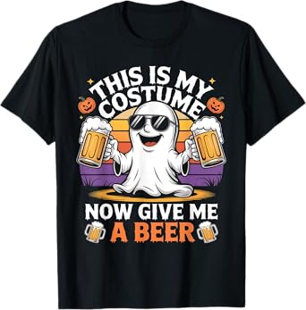 Funny This is My Halloween Costumes Vintage Beer Lovers T-Shirt