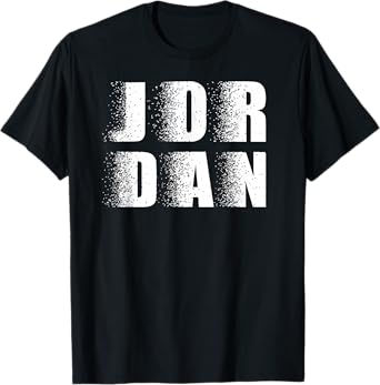 Name Jordan Distressed Design Boys Girls Named Jordan Retro T-Shirt