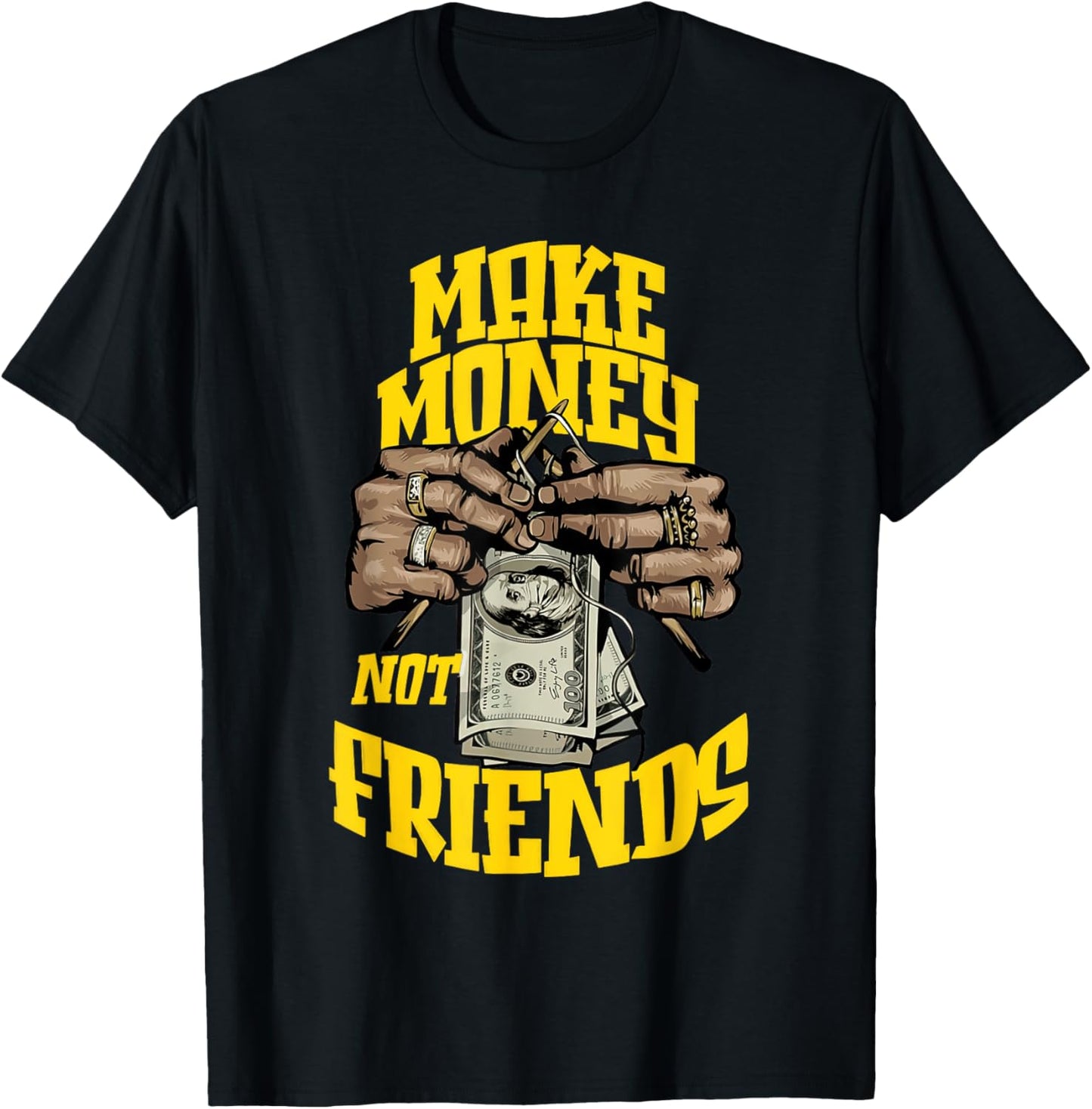Retro Thunder Yellow 4s Black White Color Match T-Shirt