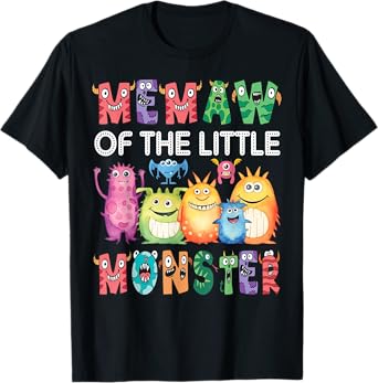 Memaw Of The Little Monster Kids 1St Birthday Party T-Shirt