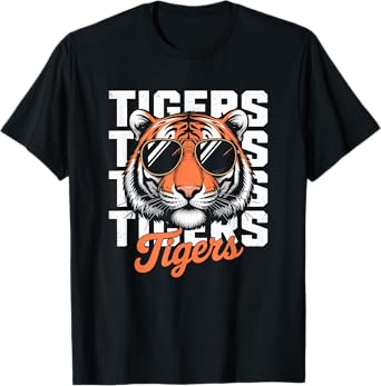 Vintage Tigers Inspirational Athletic Name Design men women T-Shirt