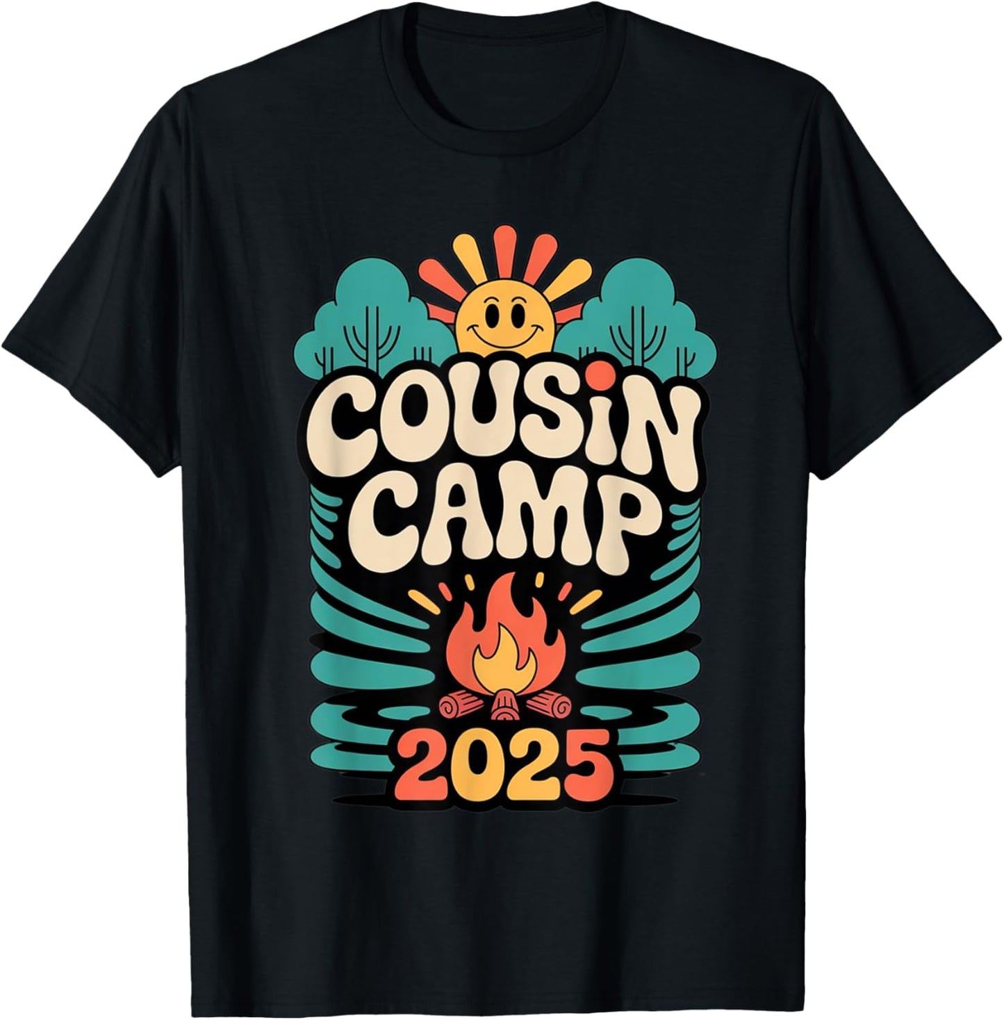 Cousin Camp 2025 Summer Vacation Trip Matching Family T-Shirt