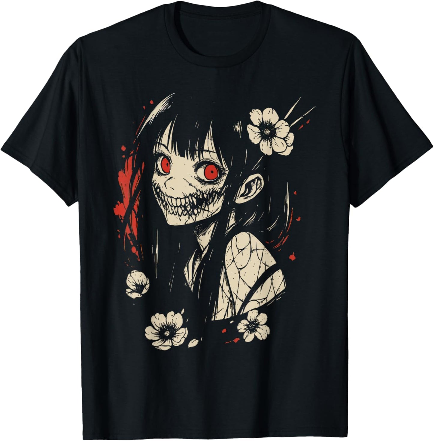 Horror Anime Manga Japan Japanese Creepy Kawaii Goth T-Shirt