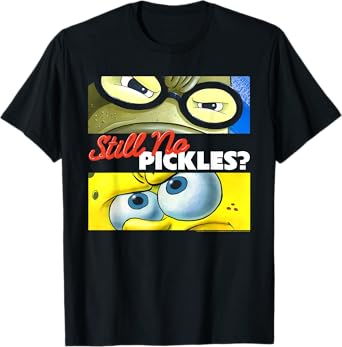 SpongeBob SquarePants Still No Pickles? Bubble Bass Cartoon T-Shirt
